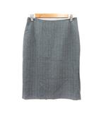 イブルース i Blues CLUB タイトスカート ひざ丈 ストライプ 42 M グレー /MN