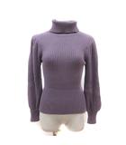 プロポーション ボディドレッシング PROPORTION BODY DRESSING ニット カットソー タートルネック リブ 長袖 F 紫 パープル /MS