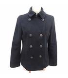 ピーコート Pコート 総裏地 ウール L 紺 ネイビー /YK