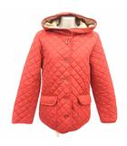 シューラルー SHOO・LA・RUE キルティングジャケット 中綿 総裏地 フード L オレンジ /YK