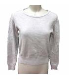 レッセパッセ LAISSE PASSE ニット カットソー レース 長袖 38 M グレー /YK