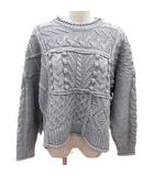 ケイビーエフ KBF アーバンリサーチ ニット セーター ケーブル 長袖 グレー /YK