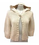テチチ Te chichi カーディガン ニット フード 七分袖 アイボリー 白 ホワイト /YK