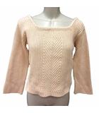 デミリー DEMYLEE ニット セーター スクエアネック 長袖 XS ベージュ /YK