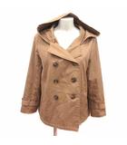 テチチ Te chichi スプリングコート 総裏地 フード M 茶 ブラウン /YK