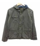 ジャーナルスタンダード JOURNAL STANDARD ミリタリージャケット ブルゾン ナイロン ジップアップ 総裏地 フード 緑 グリーン /YK