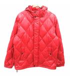 ダウンジャケット ジップアップ 総裏地 L 赤 レッド /YK ●RY