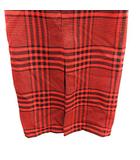 ザラ ZARA タイトスカート ロング グレンチェック XS 朱色 オレンジ /AU