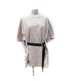 ユナイテッドトウキョウ UNITED TOKYO Tシャツワンピース ミニ 半袖 1 S ベージュ /YI