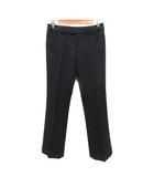  エヌラインプレシャス n line Precious スラックスパンツ ウール ブーツカット 9 黒 ブラック /MS