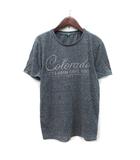 Tシャツ カットソー 半袖 総柄 S グレー /YI