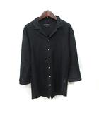 ハイダウェイ ニコル HIDEAWAYS シャツ 七分袖 50 L 黒 ブラック /YI