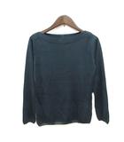 エフデ ef-de ニット カットソー 長袖 絹 シルク 9 M 黒 ブラック /MN