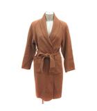 イエナ IENA コート ウール カシミヤ混 背抜き ウエストマーク 36 茶 ブラウン /MS