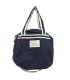 コムサイズム COMME CA ISM ショルダーバッグ トート ナイロン 紺 ネイビー 白 ホワイト 赤 レッド /MS