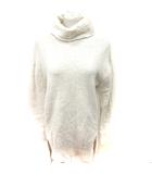 シニカル CYNICAL ワンピース ニット ミニ 長袖 ウール 2 アイボリー グレー /RT