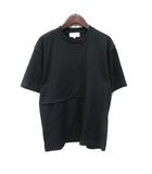 Tシャツ カットソー 半袖 46 L 黒 ブラック /YI