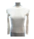 イエナ IENA JULIE COGAM pour IENA ニット カットソー サブリナネック 長袖 アイボリー 白 ホワイト /AU