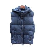 バックナンバー BACK NUMBER 08product ダウンベスト フード 総裏地 M 紺 ネイビー /AU