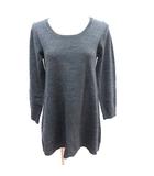 ミシェルマカロン michell Macaron ニットワンピース ミニ 長袖 XS グレー /AU