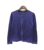 アンタイトル UNTITLED カーディガン ニット 刺繍 9 M 紫 パープル /MN