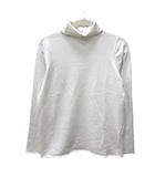 カットソー タートルネック 長袖 40 L 白 ホワイト /MN