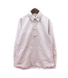 ポロシャツ ボーダー 長袖 3 L 赤 レッド /MN