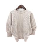 イエナ IENA ニット カットソー 七分袖 リブ ベージュ /MN