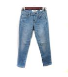 サムシング something スキニーパンツ デニム ジーンズ ダメージ加工 24 青 ブルー /YI