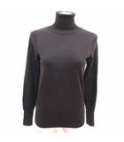 イエナ IENA ニット カットソー タイトスカート 長袖 ウール こげ茶 ダークブラウン /YK