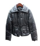 ダウンジャケット ステンカラー 総裏地 38 M 黒 ブラック /AU