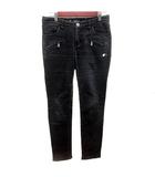 パンツ デニム ジーンズ ストレート ロング 36 黒 ブラック /RT