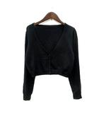 カーディガン ニット L 黒 ブラック /MN