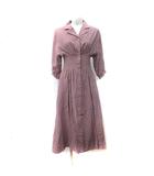 フリーズマート Free's Mart シャツワンピース ロング 七分袖 FR ピンク /YI