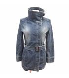 スタンドカラージャケット デニム ベルト 38 M インディゴ /YK