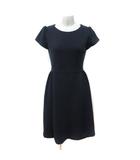 クリアインプレッション CLEAR IMPRESSION ワンピース ひざ丈 半袖 1 S 紺 ネイビー /YI