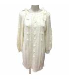 シークレットハニー Secret Honey ワンピース ミニ ニット ケーブル 長袖 アイボリー 白 ホワイト /YK