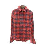 アパルトモン ドゥーズィエムクラス L'Appartement DEUXIEME CLASSE ネルシャツ チェック 長袖 36 S 赤 レッド /MN