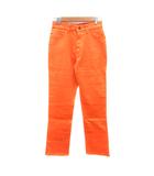 サムシング something デニムパンツ ジーンズ カラーデニム テーパード 68 L オレンジ /MN