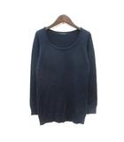 ニット セーター 長袖 38 M 紺 ネイビー /MN