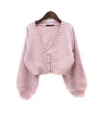 ヘザー Heather カーディガン ニット F ピンク /MN