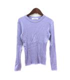 レイカズン Ray cassin ニット カットソー 長袖 リブ F 紫 パープル /MN