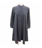 フォンデル VONDEL シャツワンピース ミニ 長袖 M チャコールグレー /YK