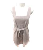 ニット カットソー キャミソール ウエストマーク 1 茶 ブラウン /RT