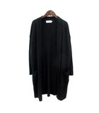 カーディガン ニット ロング S 黒 ブラック /MN
