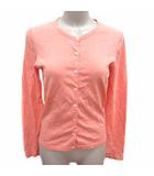 バーニーズニューヨーク BARNEYS NEW YORK カーディガン ニット 切替 長袖 オレンジ /YK