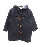 トラサルディ TRUSSARDI ダッフルコート フード ウール 130 紺 ネイビー /YK