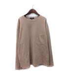Tシャツ カットソー 長袖 M ベージュブラウン /YI