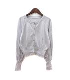 カーディガン ニット ラメ F グレー /MN