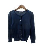 エフデ ef-de カーディガン ニット 9 M 紺 ネイビー /MN
